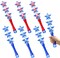6 Pcs Independence Day Star Light up Wand Independence Day LED Wands for Party